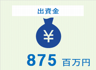 出資金　875百万円